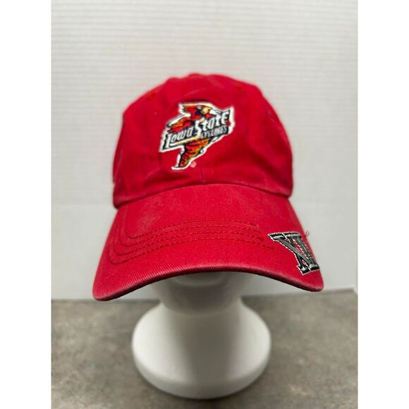Vintage Iowa State Cyclones Big 12 Adjustable Red Hat Cap - Picture 1 of 5